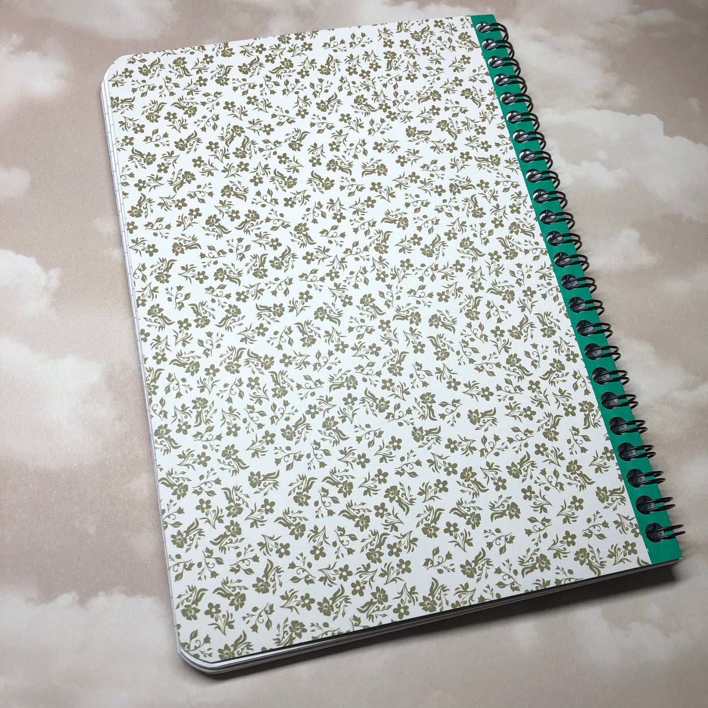 Hand decorated upcycled journal notebook - Live