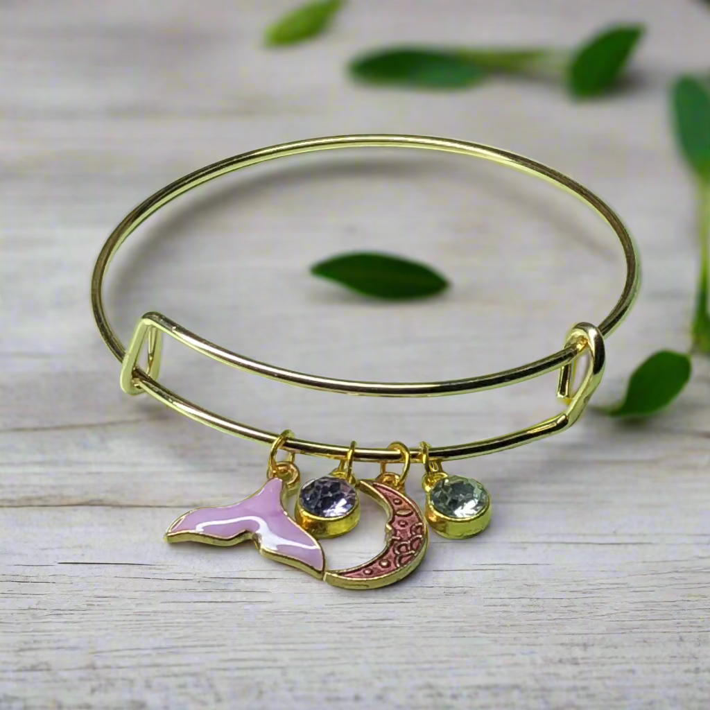 Customisable mermaid tail expandable bangle