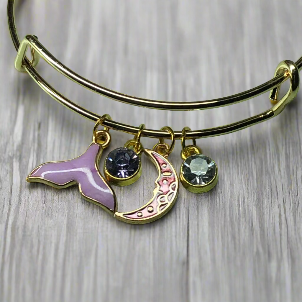 Customisable mermaid tail expandable bangle