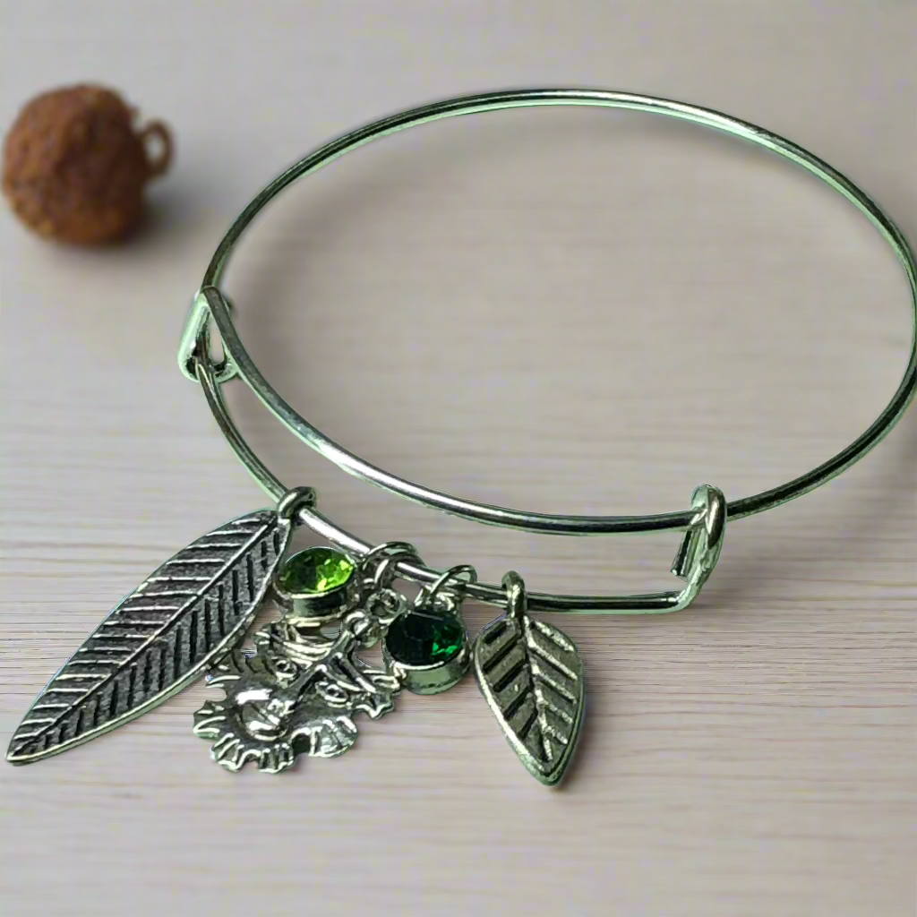 Customisable Greenman nature expandable bangle