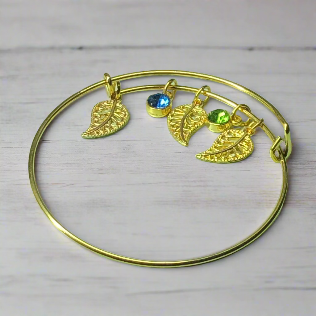 Leaf expandable bangle