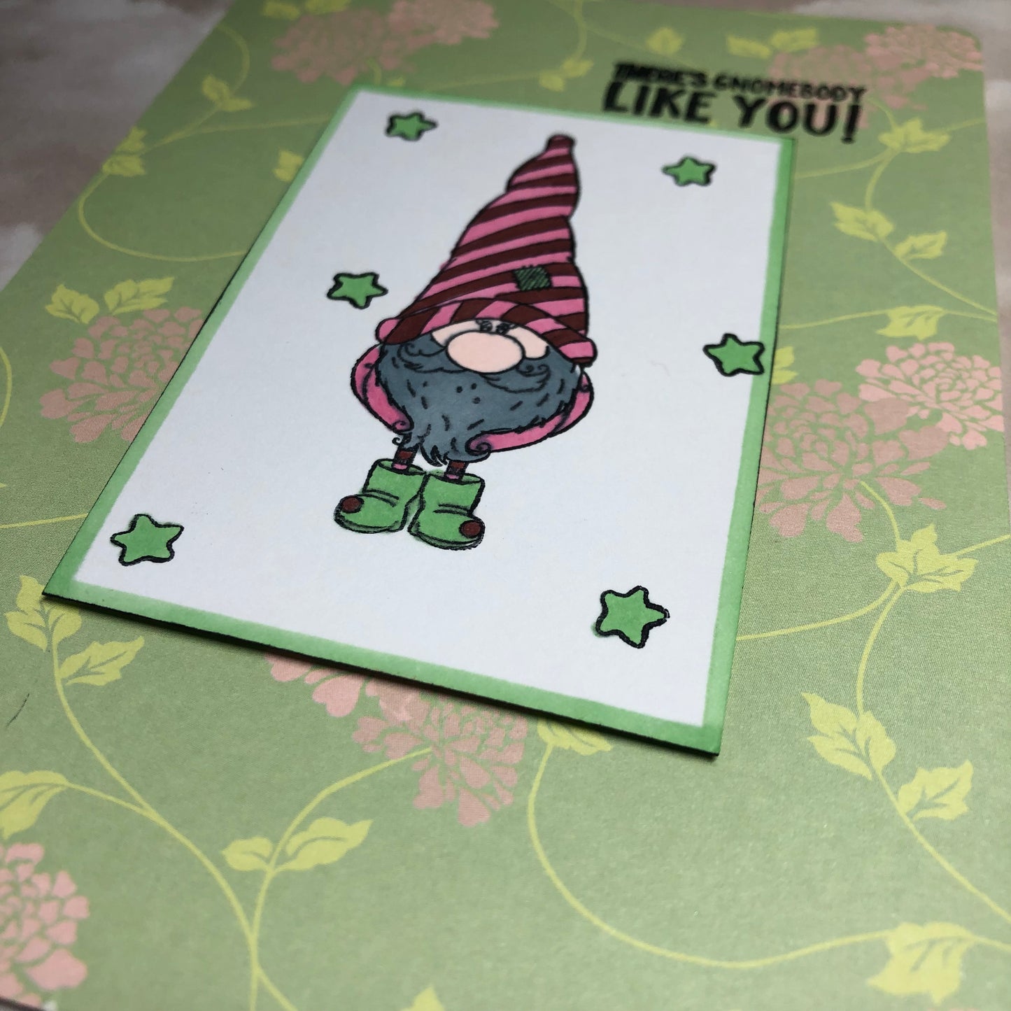 Gnomebody love card greeting card