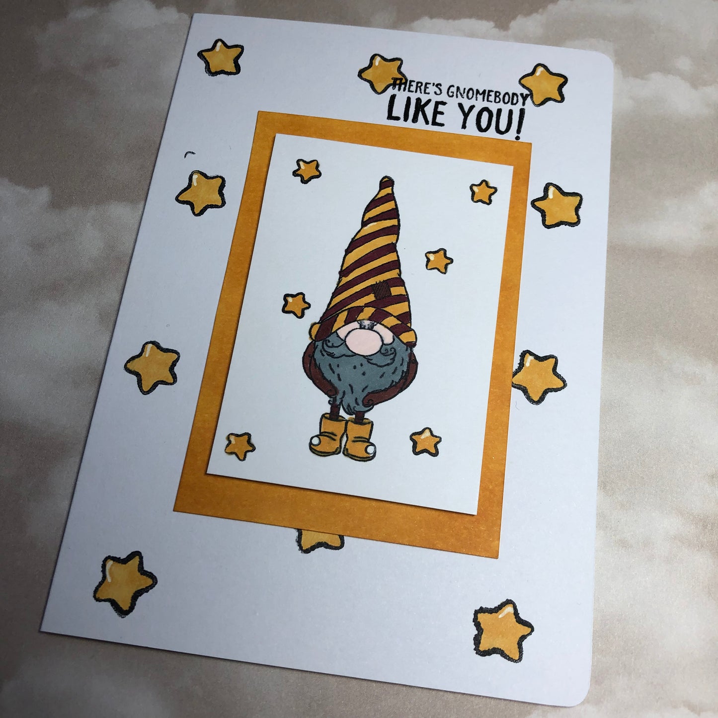 Gnomebody romantic card greeting card