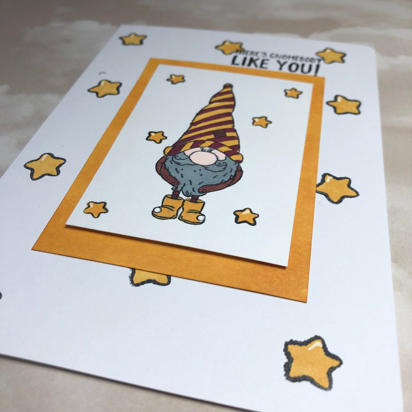 Gnomebody romantic card greeting card