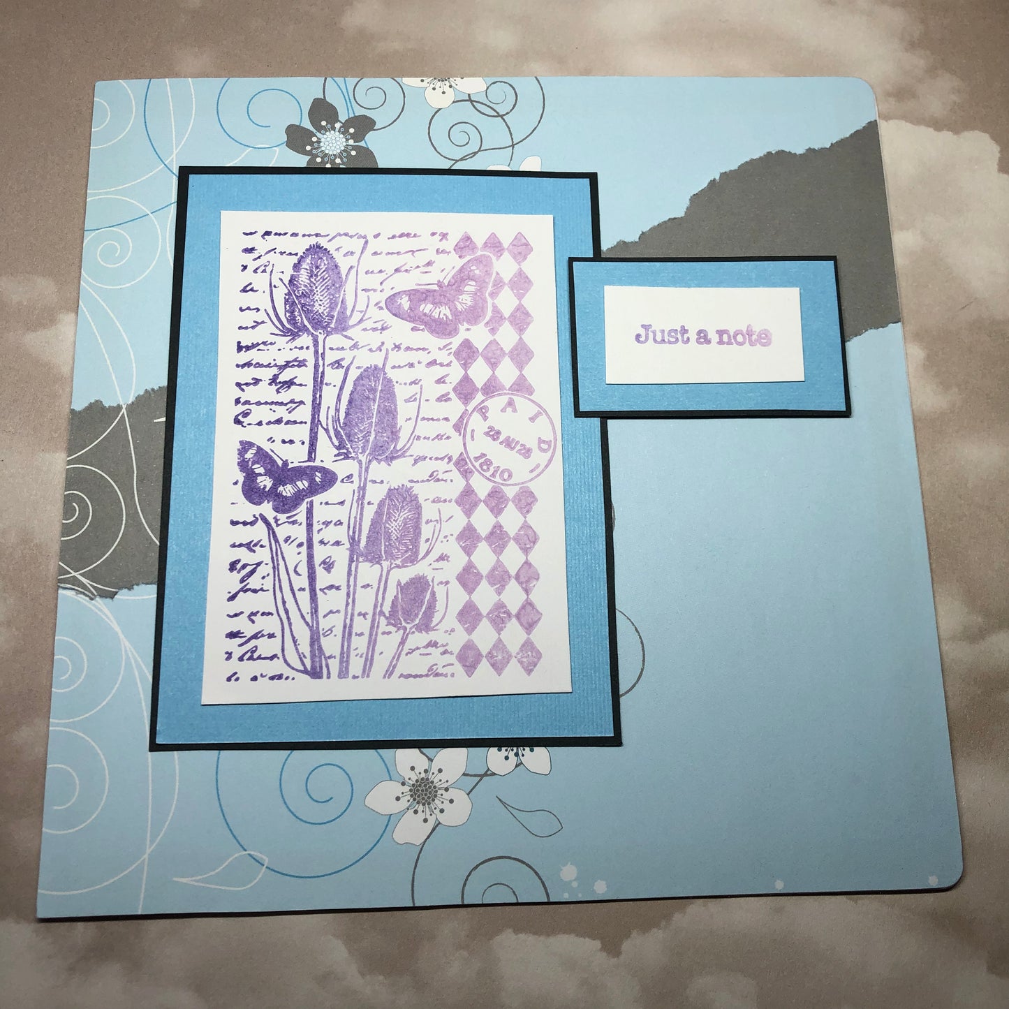 Blue Note Card greeting card