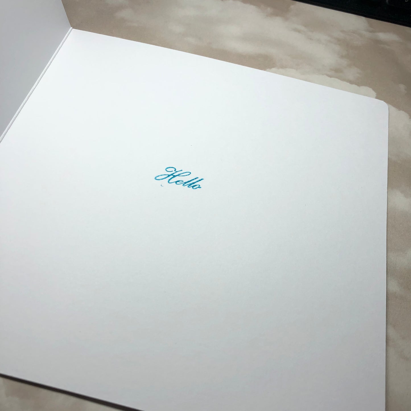 Blue Note Card greeting card