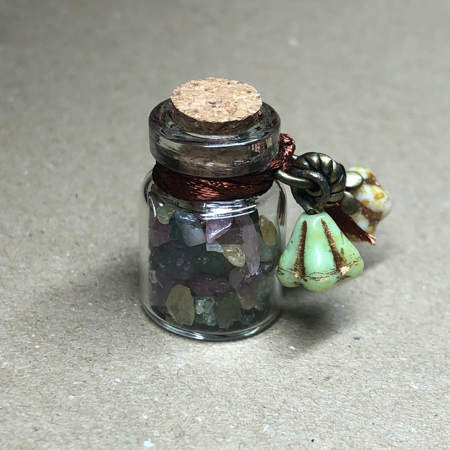 Floral Fluorite decorative bottle