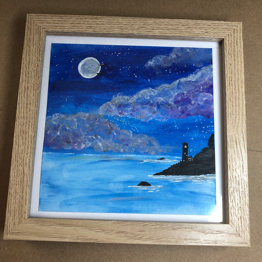 Lighthouse framed art