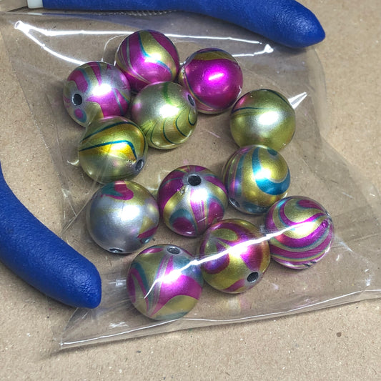 Acrylic carnival beads